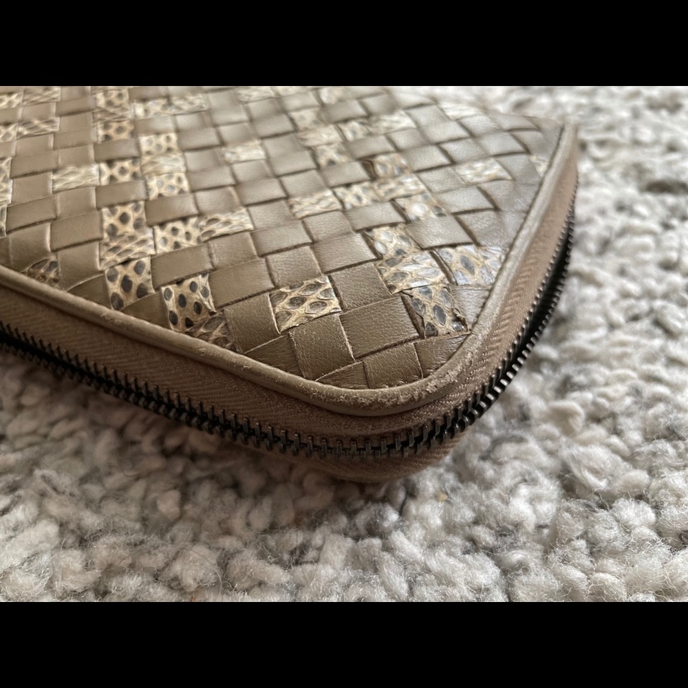 Authentic Bottega Veneta Python Zip Around Wallet - image 7
